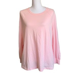 Coeur De Vague Light Pink Long Sleeve Top size XL